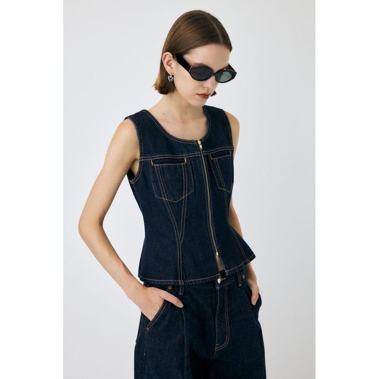 WAIST FIT デニムベスト | MOUSSY OUTLET | 詳細画像12 