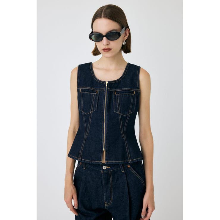 WAIST FIT デニムベスト | MOUSSY OUTLET | 詳細画像13 