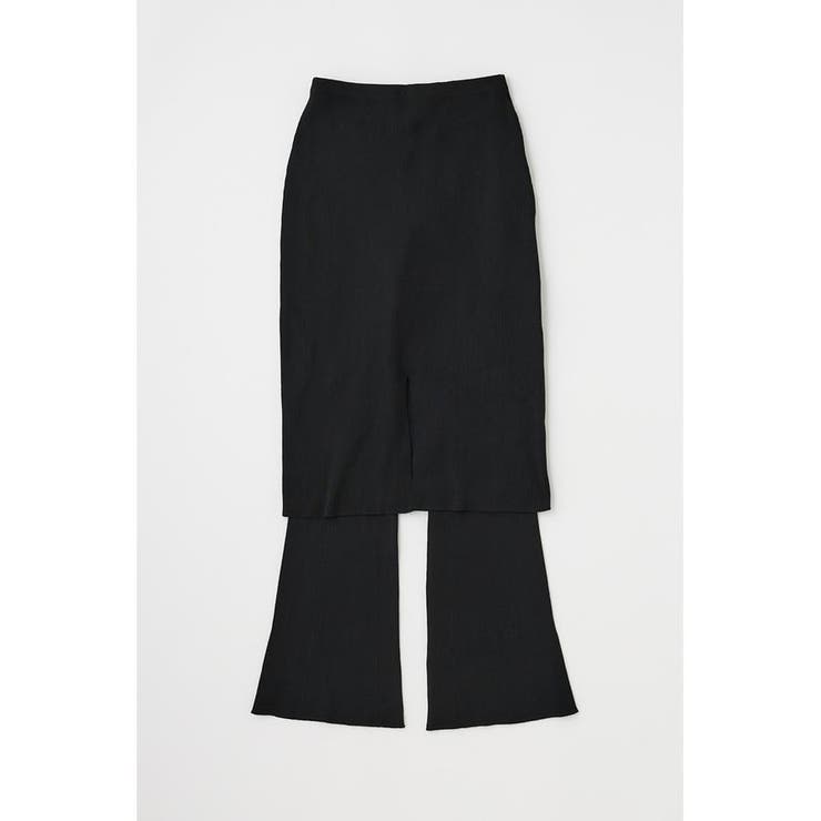 BLK | ニットミディスカート×ニットレギンス リサイクルポリエステル使用 | MOUSSY OUTLET