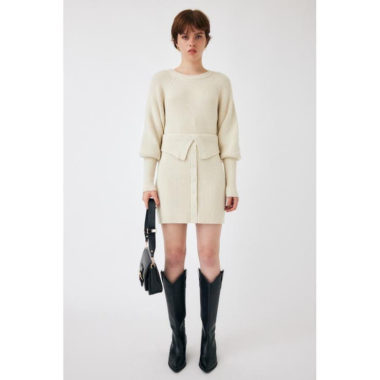 PUFF SHOULDER MINI ドレス | MOUSSY OUTLET | 詳細画像2 