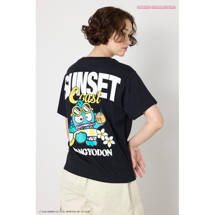 BLK | (サンリオキャラクターズ)SUNSET Tシャツ | RODEO CROWNS WIDE BOWL