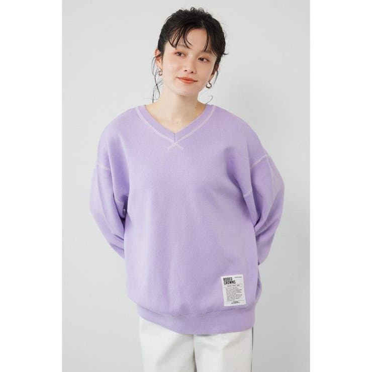 スウェットライク2wayネックニットトップス | RODEO CROWNS WIDE BOWL | 詳細画像12 