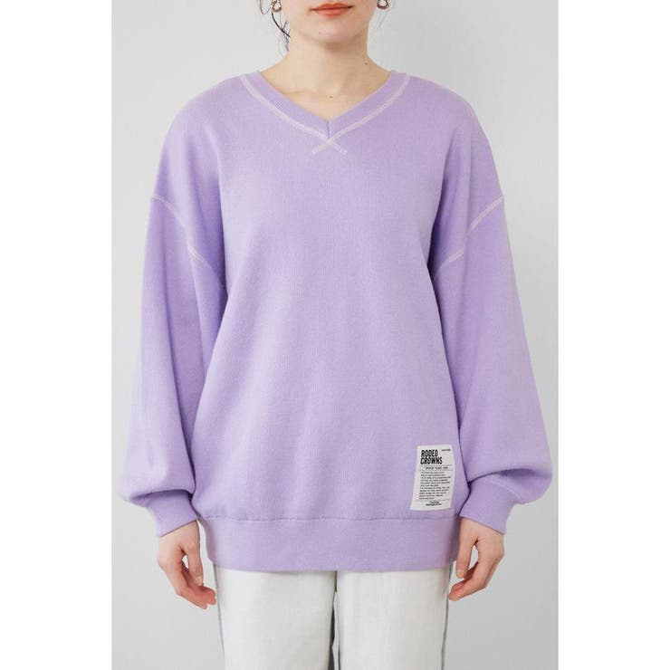 スウェットライク2wayネックニットトップス | RODEO CROWNS WIDE BOWL | 詳細画像18 