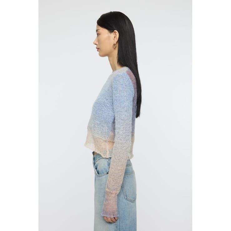 GRADATION CROPPED KNIT トップス | MOUSSY OUTLET | 詳細画像13 