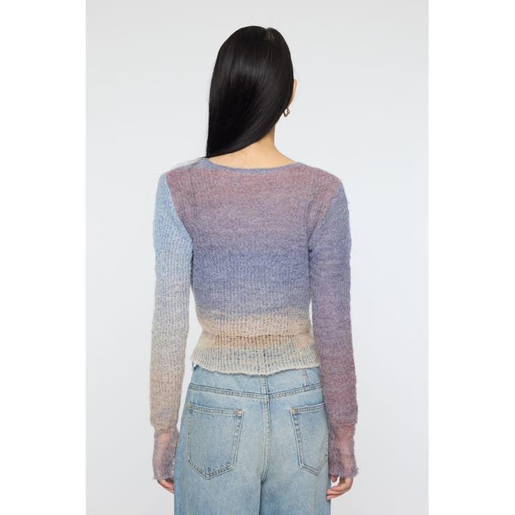 GRADATION CROPPED KNIT トップス | MOUSSY OUTLET | 詳細画像14 