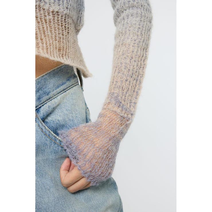 GRADATION CROPPED KNIT トップス | MOUSSY OUTLET | 詳細画像16 