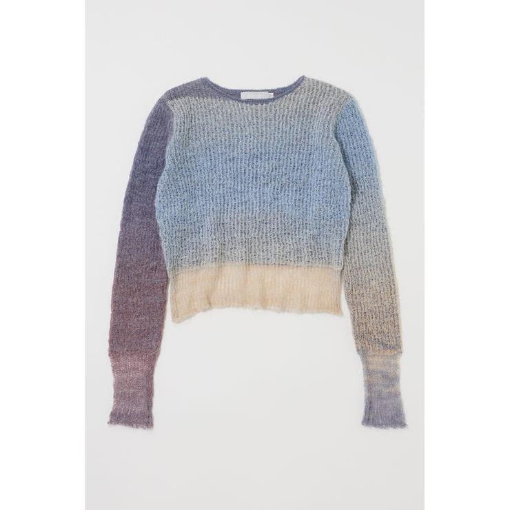GRADATION CROPPED KNIT トップス | MOUSSY OUTLET | 詳細画像19 