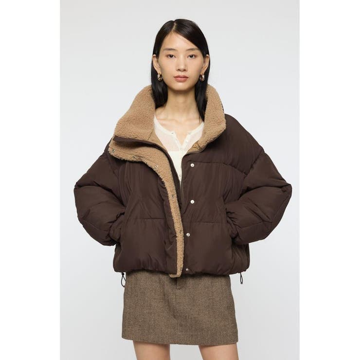 BRN | STAND COLLAR PUFFER ジャケット | MOUSSY OUTLET