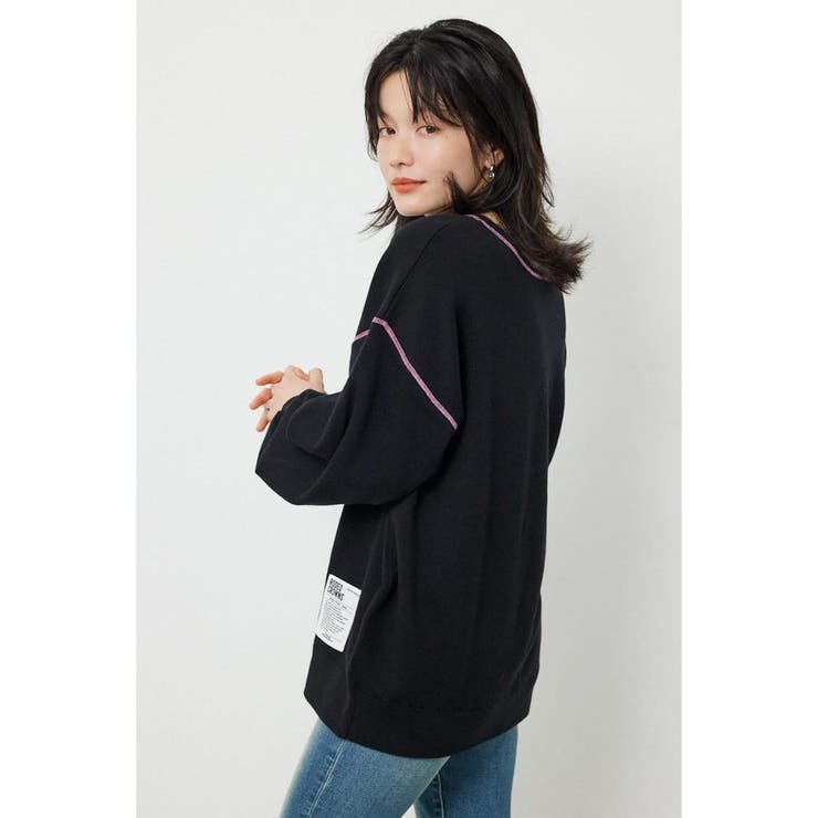 スウェットライク2wayネックニットトップス | RODEO CROWNS WIDE BOWL | 詳細画像2 