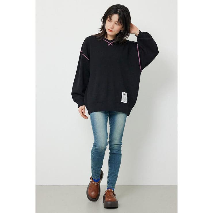 スウェットライク2wayネックニットトップス | RODEO CROWNS WIDE BOWL | 詳細画像4 