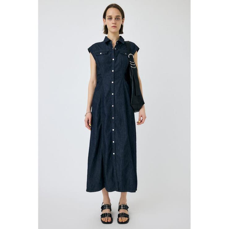 One Wash1 | CAP SLEEVE デニムドレス | MOUSSY OUTLET