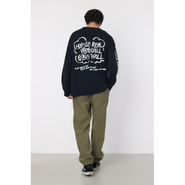 ランダムスケッチロングスリーブTシャツ[品番：BJLW0029862