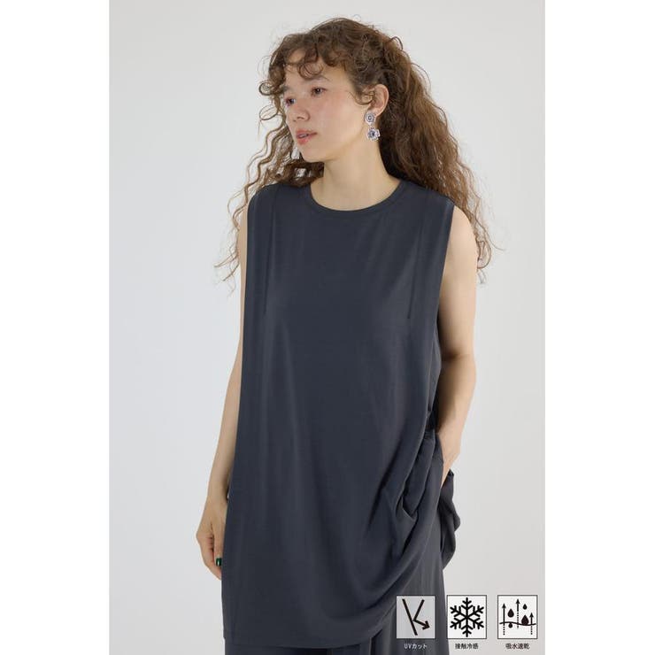 BLK | T/F ノースリーブチュニック | RODEO CROWNS WIDE BOWL