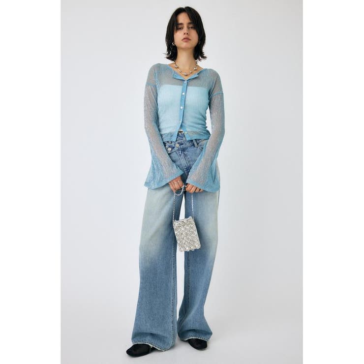 GLITTER PLEATS カーディガン | MOUSSY OUTLET | 詳細画像2 