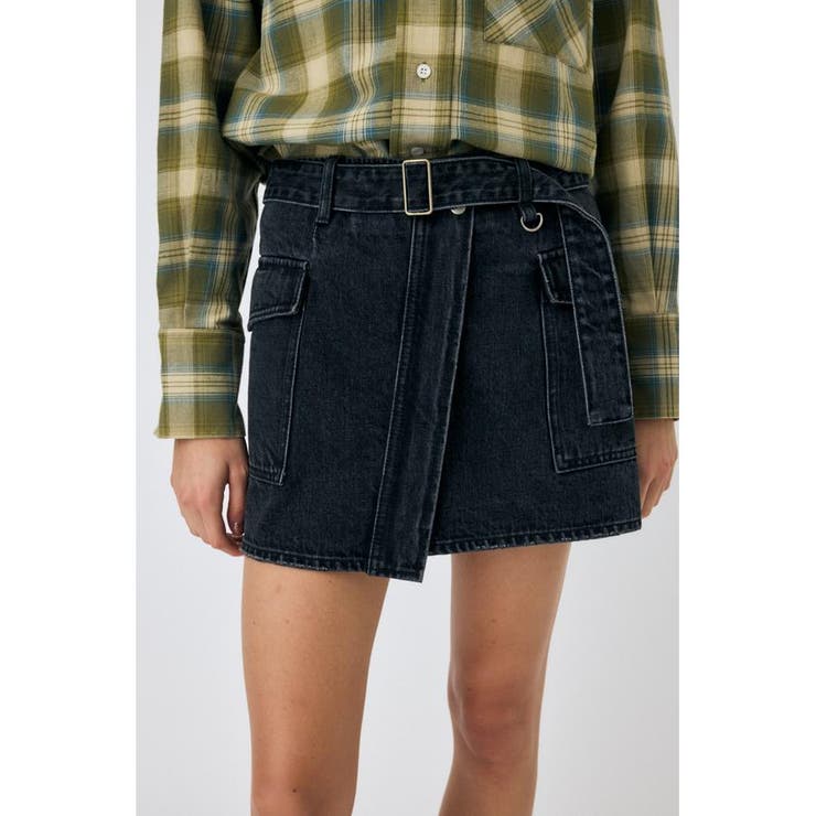WRAP デニムミニスカート | MOUSSY OUTLET | 詳細画像1 