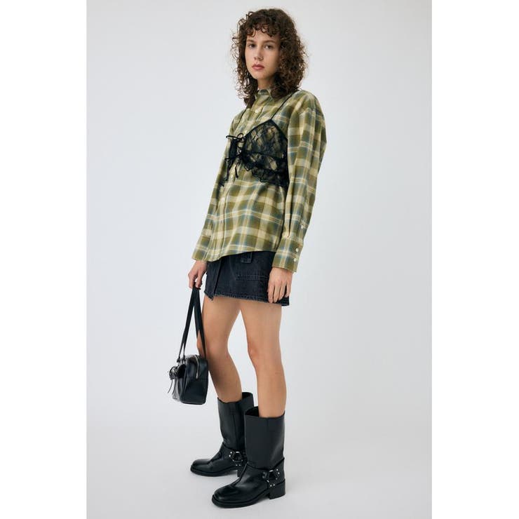 WRAP デニムミニスカート | MOUSSY OUTLET | 詳細画像4 