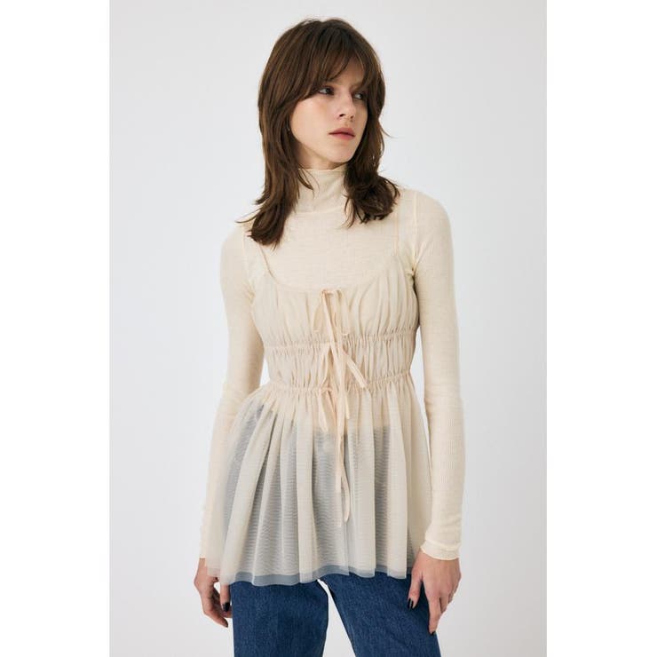 IVOY3 | TULLE RIBBON キャミ | MOUSSY OUTLET