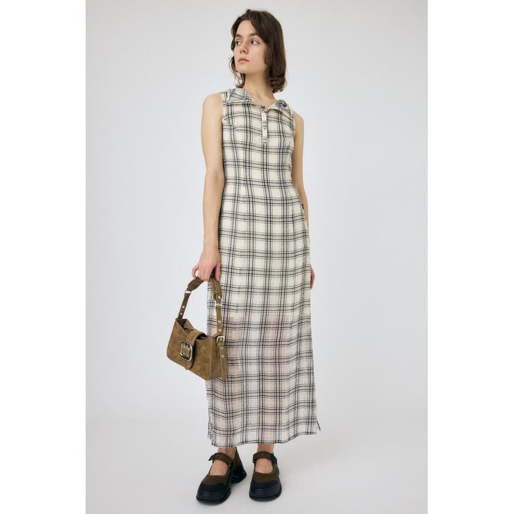 HOODIE SLEEVELESS CHECK ドレス | MOUSSY OUTLET | 詳細画像2 