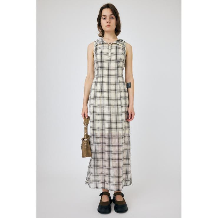 HOODIE SLEEVELESS CHECK ドレス | MOUSSY OUTLET | 詳細画像3 