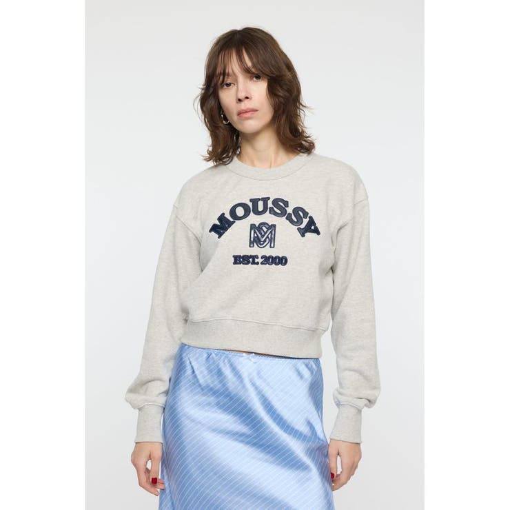 T.GRY | MOUSSY F/LEATHER PATCH プルオーバー | MOUSSY OUTLET