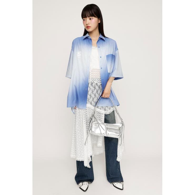 H／S GRADATION STRIPE シャツ | SLY OUTLET | 詳細画像2 