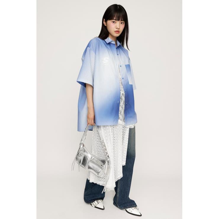 H／S GRADATION STRIPE シャツ | SLY OUTLET | 詳細画像3 