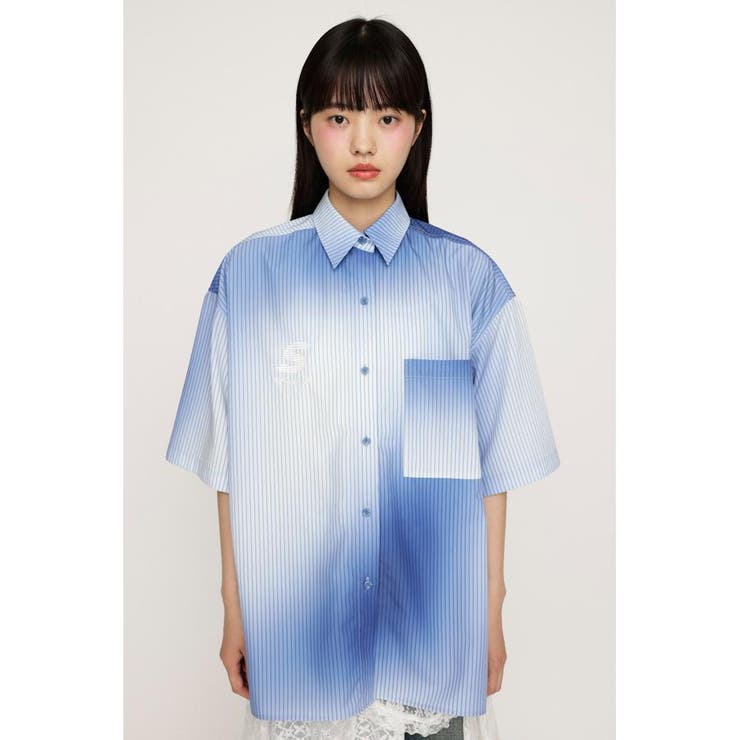 H／S GRADATION STRIPE シャツ | SLY OUTLET | 詳細画像5 