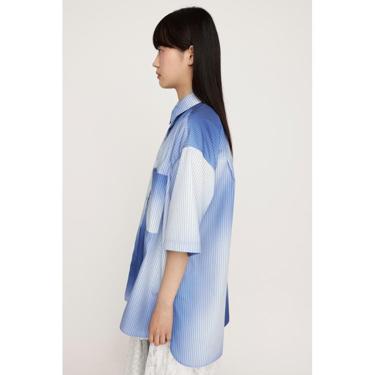 H／S GRADATION STRIPE シャツ | SLY OUTLET | 詳細画像6 