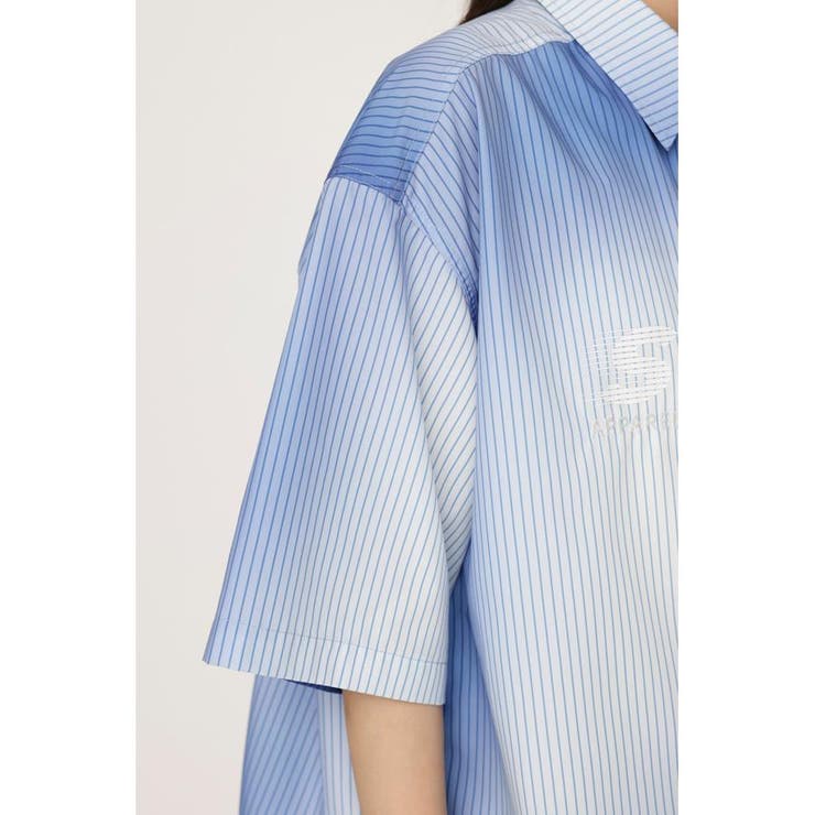 H／S GRADATION STRIPE シャツ | SLY OUTLET | 詳細画像9 