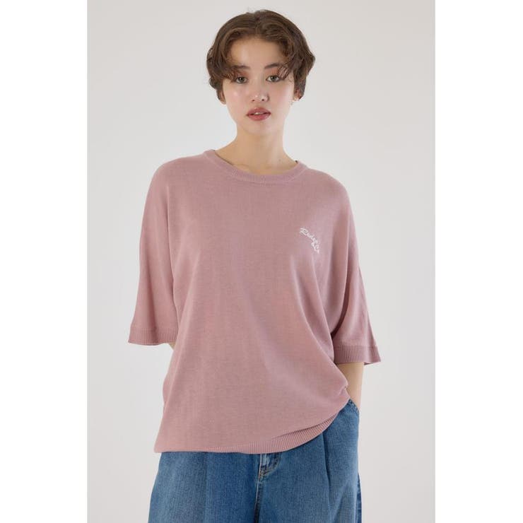 L/PNK1 | ルーズドルマンニットトップス | RODEO CROWNS WIDE BOWL