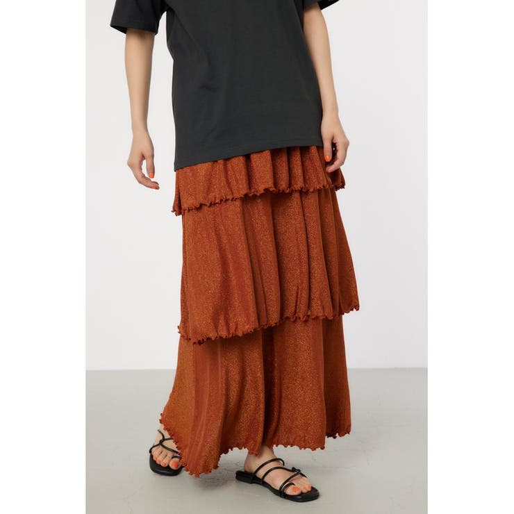 ラメカットティアードスカート | RODEO CROWNS WIDE BOWL | 詳細画像7 