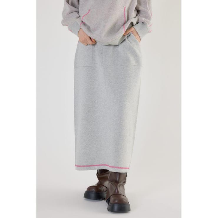L/T.GRY1 | スウェットライクスカート | RODEO CROWNS WIDE BOWL