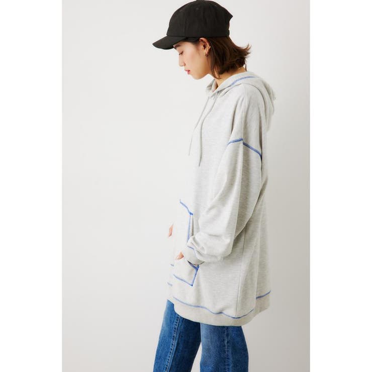 カラーステッチパーカーワンピース[品番：BJLW0026597]｜RODEO