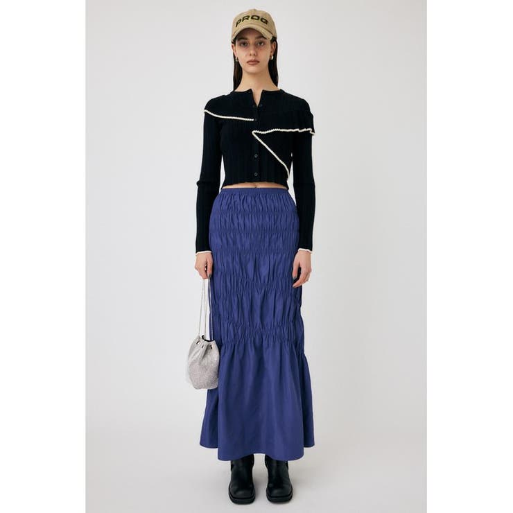 FRONT BUTTON FRILL KNIT トップス | MOUSSY OUTLET | 詳細画像3 