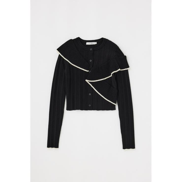 FRONT BUTTON FRILL KNIT トップス | MOUSSY OUTLET | 詳細画像5 