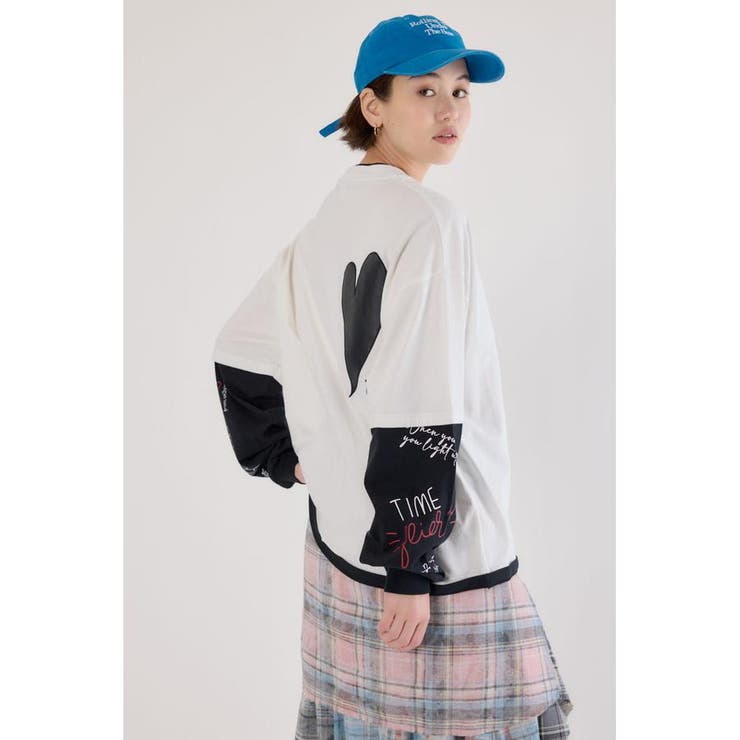 ハートフェイクレイヤードトップス | RODEO CROWNS WIDE BOWL | 詳細画像4 