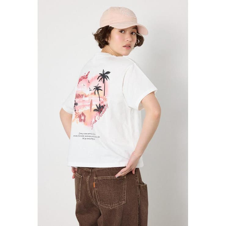 ビーチ柄Tシャツ | RODEO CROWNS WIDE BOWL | 詳細画像2 