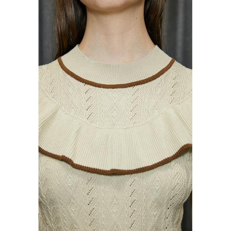 FRONT FRILL KNIT トップス | SLY OUTLET | 詳細画像6
