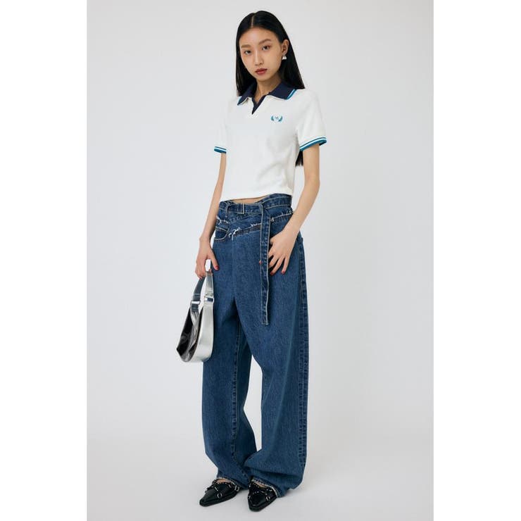 DOUBLE COLLAR PILE SKIPPER Tシャツ | MOUSSY OUTLET | 詳細画像2 