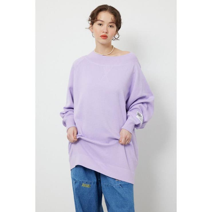 スウェットライクオフショルニットワンピース | RODEO CROWNS WIDE BOWL | 詳細画像13 