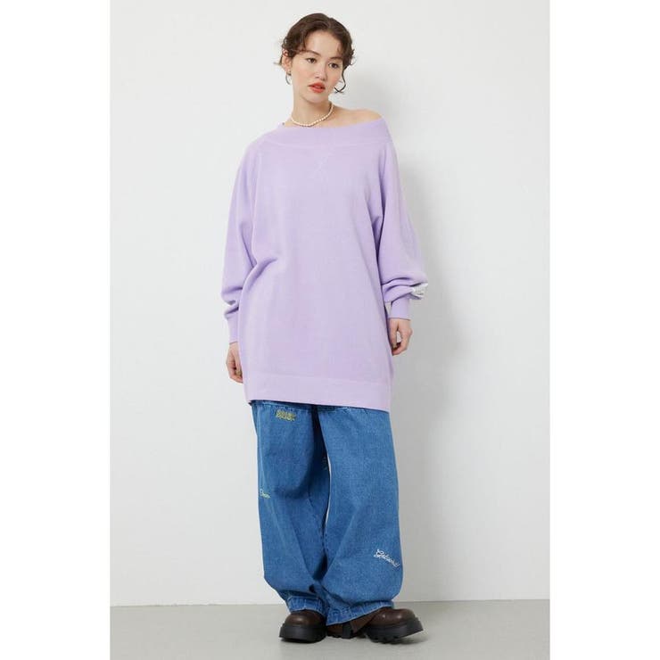 スウェットライクオフショルニットワンピース | RODEO CROWNS WIDE BOWL | 詳細画像17 