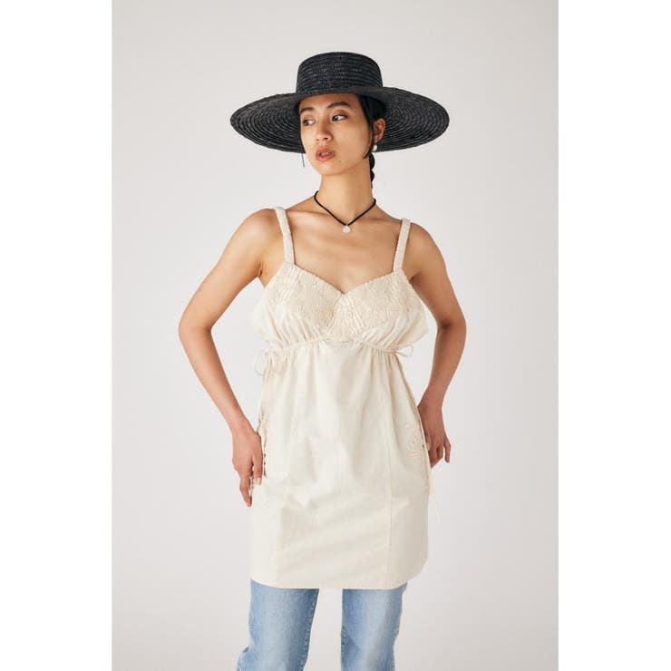 MOUSSY マウジー　M_ EMBROIDERY キャミソール moussy - MOUSSY M_ エムアンダーバー OGC TUNIC キャミソール