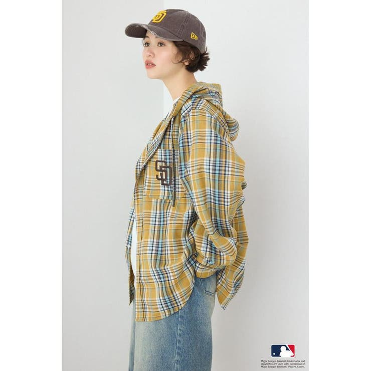 (MLB)フードチェックシャツ | RODEO CROWNS WIDE BOWL | 詳細画像10 