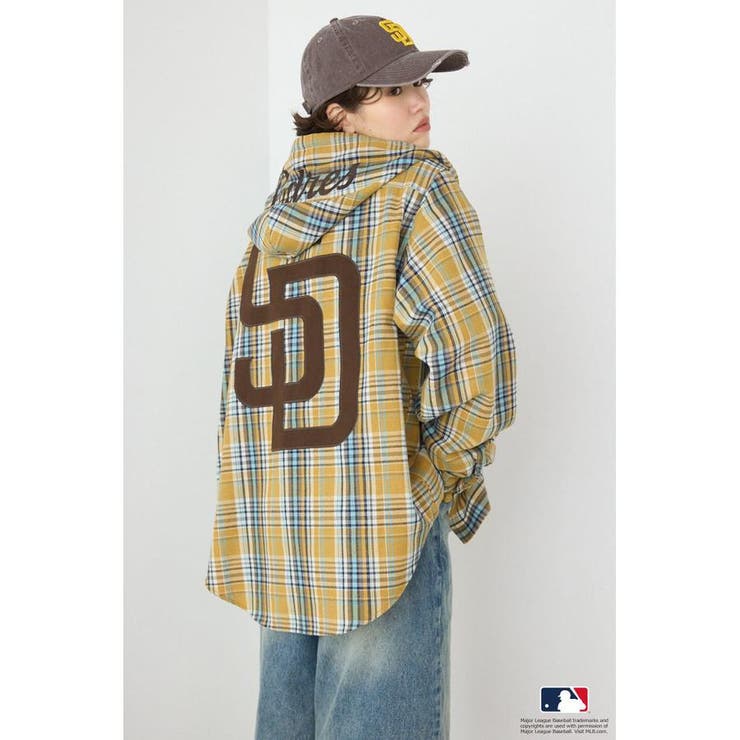 (MLB)フードチェックシャツ | RODEO CROWNS WIDE BOWL | 詳細画像11 