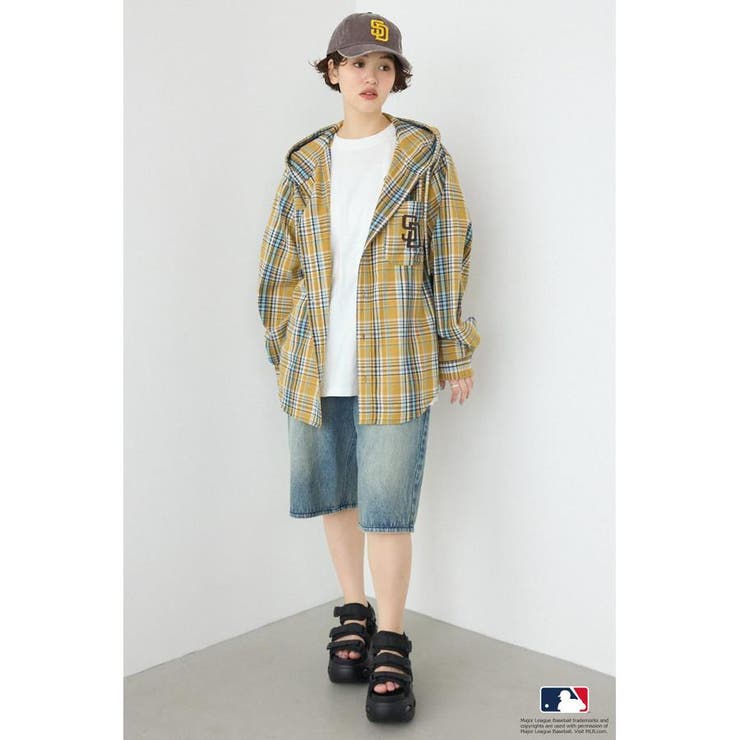 (MLB)フードチェックシャツ | RODEO CROWNS WIDE BOWL | 詳細画像13 