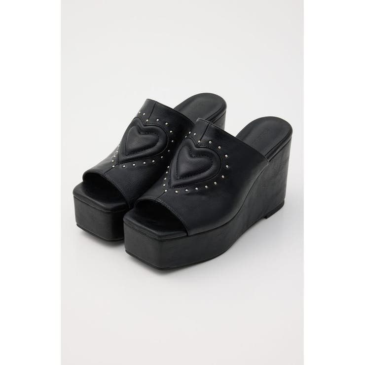 BLK | ウェッジソールハートサンダル | RODEO CROWNS WIDE BOWL