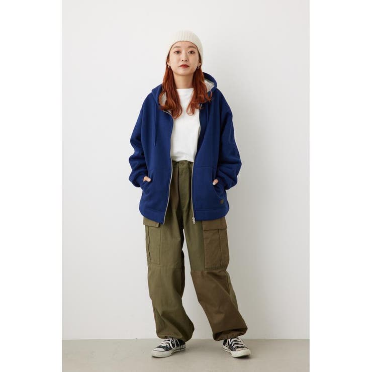 ロデオクラウンズ 【UNISEX】（ミッキー） ミリタリーブルゾン ブルー