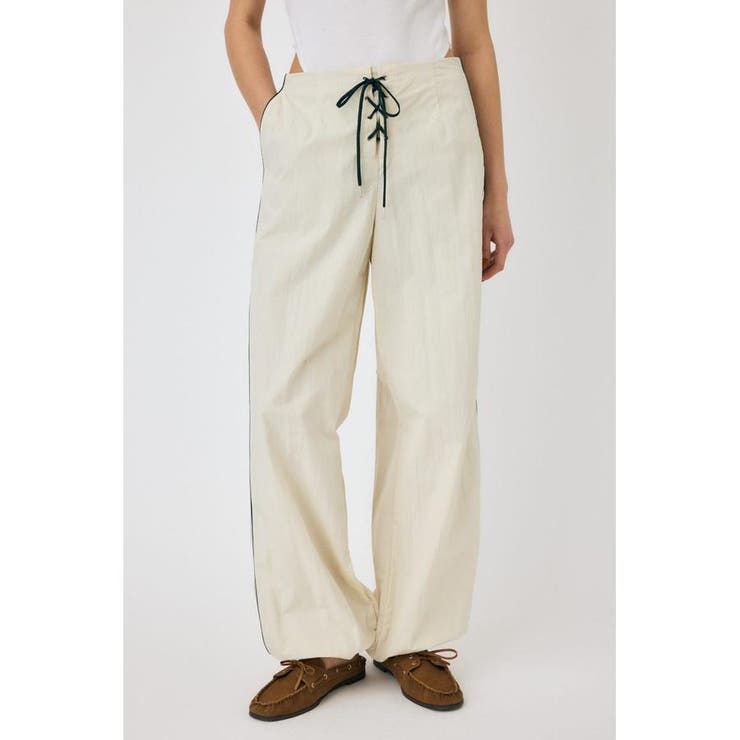 SHEER PANEL LACE UP パンツ | MOUSSY OUTLET | 詳細画像1 