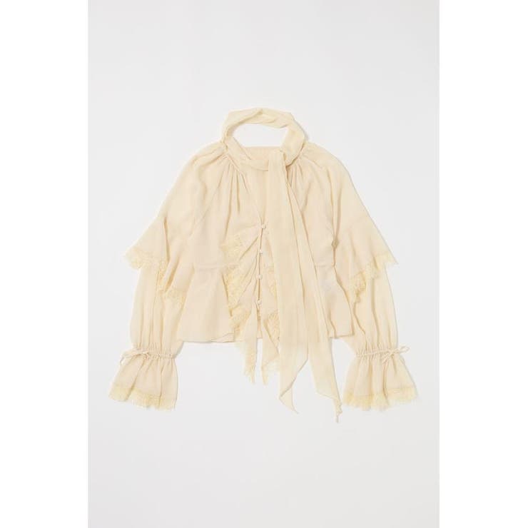 LACE TRIM TIE ブラウス | MOUSSY OUTLET | 詳細画像21 