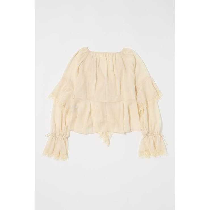 LACE TRIM TIE ブラウス | MOUSSY OUTLET | 詳細画像23 